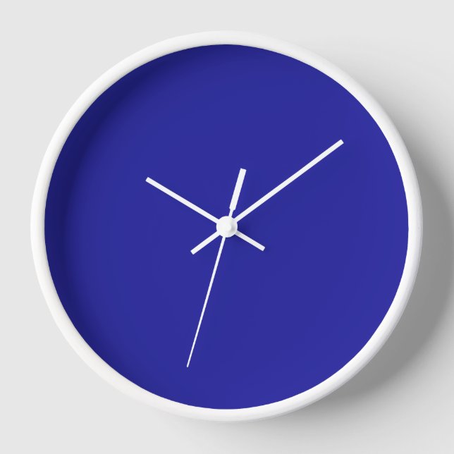 Horloge Mur bleu Cobalt (Recto)
