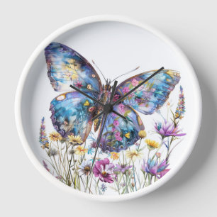 Horloge Mur papillon