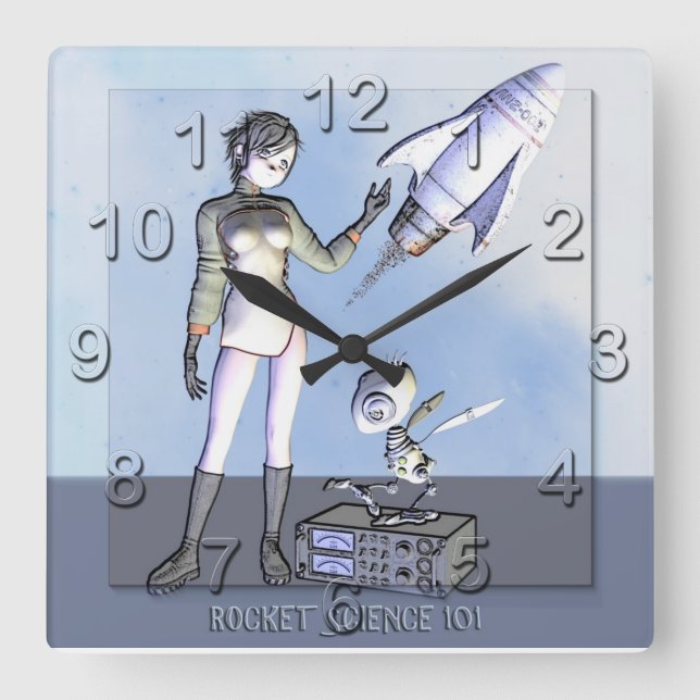 Horloge murale 101 Rocket Science (Recto)