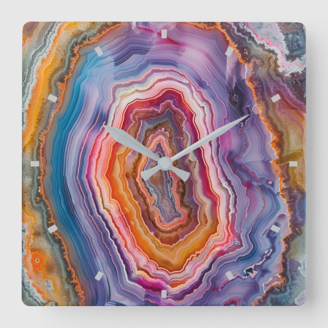 Horloge murale 3 D Agate (Recto)