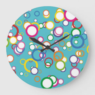 Horloge murale à cercles concentriques
