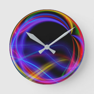 Horloge murale à face ronde au design branché