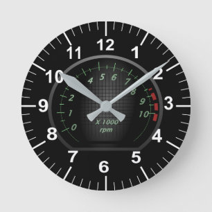Horloge murale à thème de voiture personnalisée
