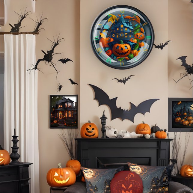 Horloge murale à thème Halloween Pour Décor (Créateur téléchargé)