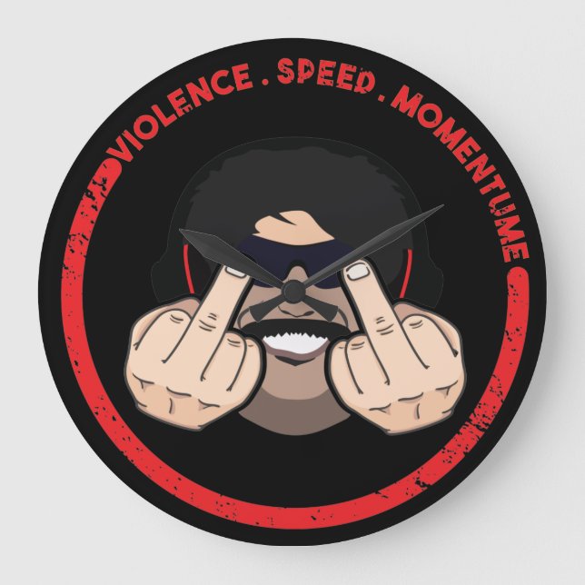 Horloge murale acrylique (Recto)