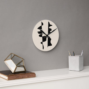 Horloge Murale Acrylique "Abstrait Dual Face"