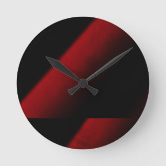Horloge murale acrylique abstraite de rouge et de
