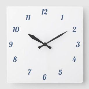 Horloge murale, Acrylique Carré de 27,3 cm