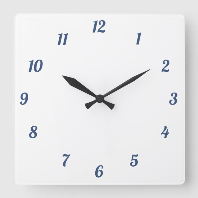 Horloge murale, Acrylique Carré de 27,3 cm (Recto)