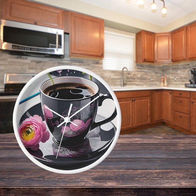 Horloge murale, Acrylique Carré de 27,3 cm (Créateur téléchargé)