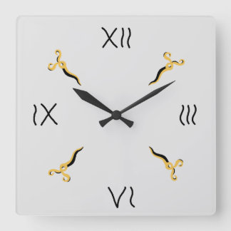 Horloge murale acrylique 'Ciseaux'
