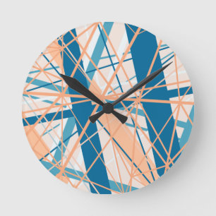 Horloge murale acrylique estivale Abstraite de pla