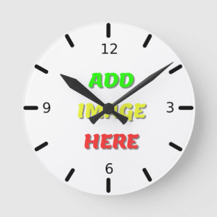 Horloge murale acrylique personnalisée