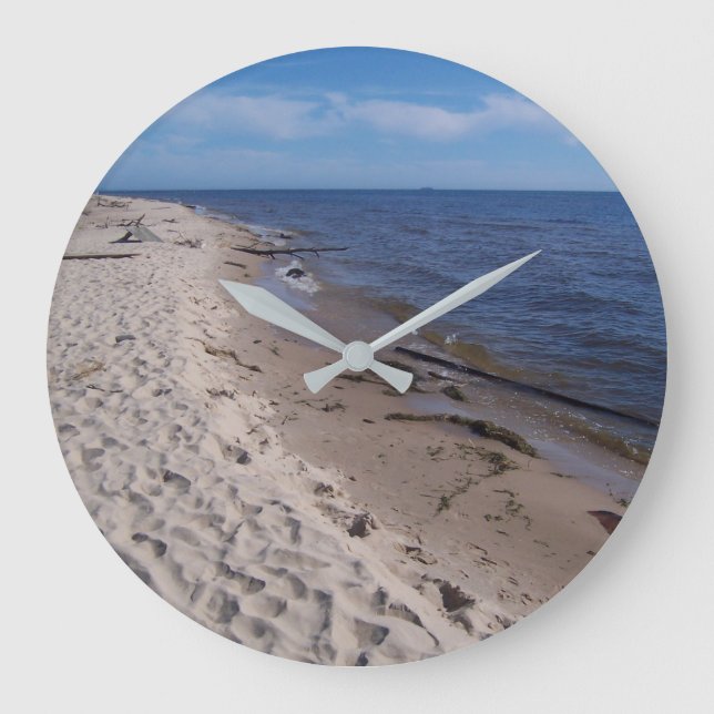 Horloge murale acrylique riveraine du lac Michigan (Recto)