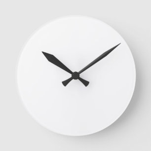 Horloge murale, Acrylique ronde de 8 po