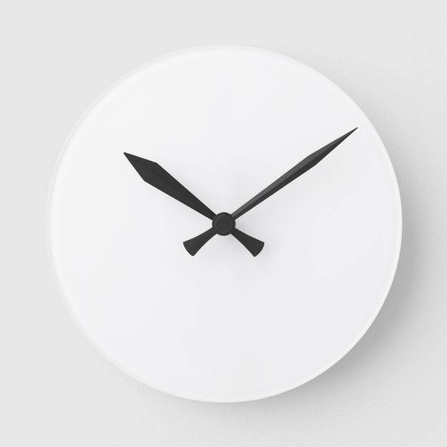 Horloge murale, Acrylique ronde de 8 po (Recto)