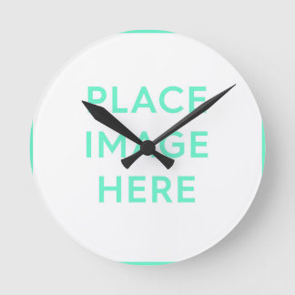 Horloge murale acrylique, ronde (moyenne)