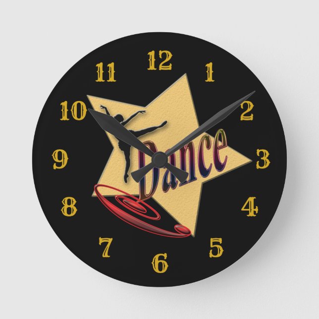 Horloge murale acrylique, ronde (moyenne) (Recto)