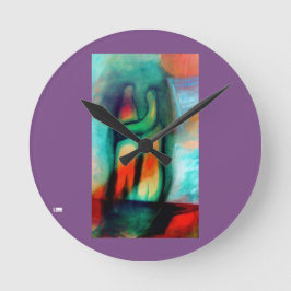 Horloge murale acrylique ronde (moyenne) 9
