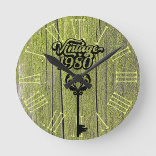 Horloge murale acrylique Vintage 1980