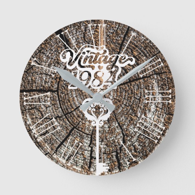 Horloge murale acrylique Vintage 1984 (Recto)