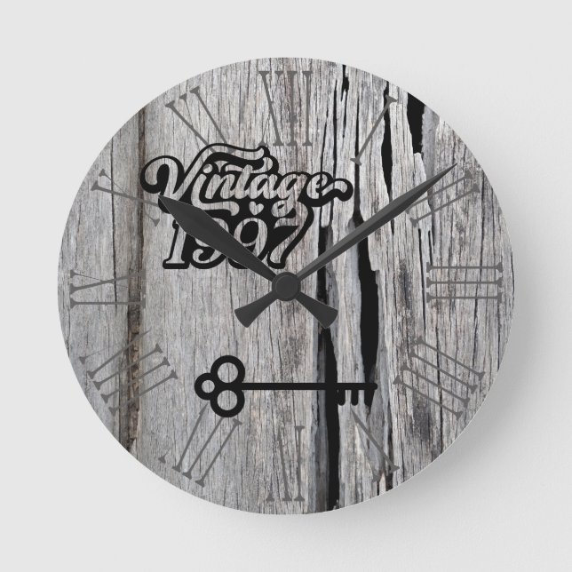 Horloge murale acrylique Vintage 1997 (Recto)