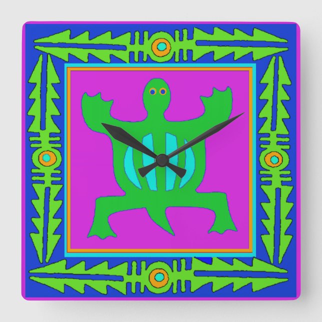 Horloge murale Adinkra Denkyem - Adaptabilité (Recto)