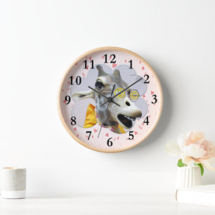 Horloge murale adorable de la Giraffe !