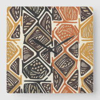 Horloge murale africaine de motif