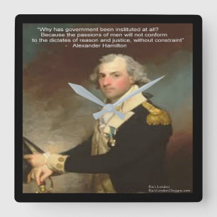 Horloge murale Alexander Hamilton et « Pourquoi le