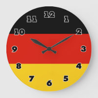 Horloge murale allemande de drapeau - Deutschland