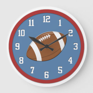 Horloge murale américaine de football