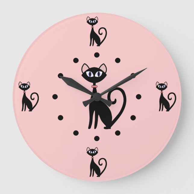 Horloge murale Amoureux des chats (Recto)