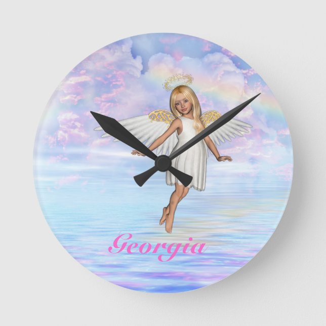 Horloge murale Angel personnalisées (Recto)