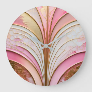 Horloge murale Art Déco colorée