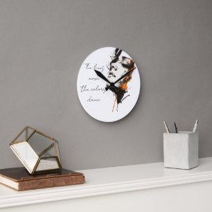 Horloge Murale Artistique Silencieuse – Puissance 
