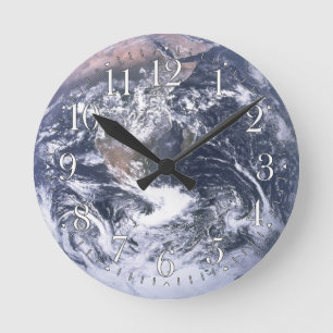 Horloge murale astronomique de la planète Terre