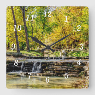 Horloge murale automnale de Dogwood Creek