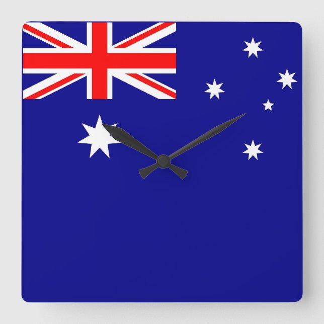 Horloge murale avec drapeau d'Australie (Recto)