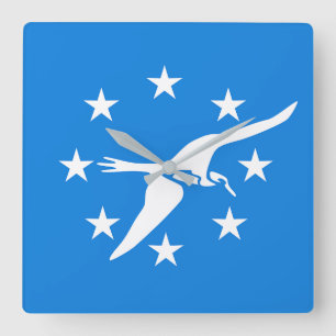 Horloge murale avec drapeau de Corpus Christi City