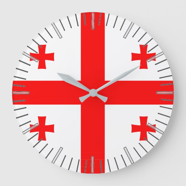 Horloge murale avec Drapeau de Géorgie (Recto)