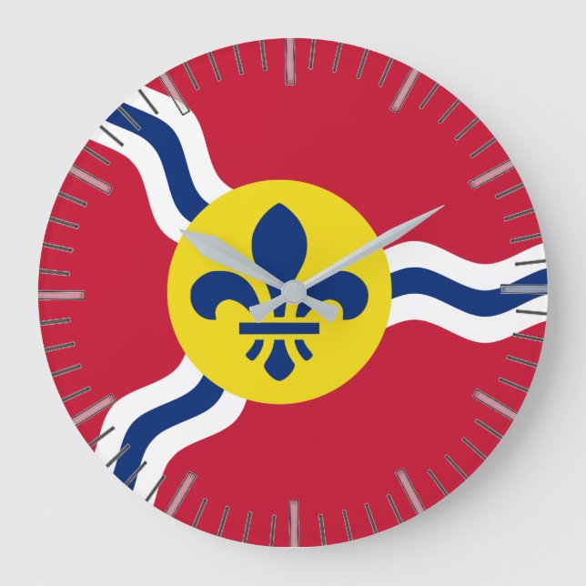 Horloge murale avec Drapeau de Saint Louis, Missou (Recto)