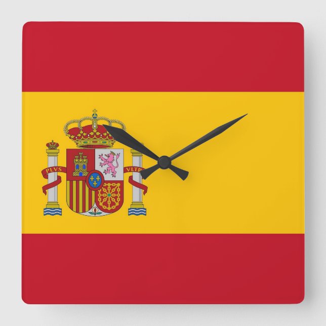 Horloge murale avec drapeau d'Espagne (Recto)