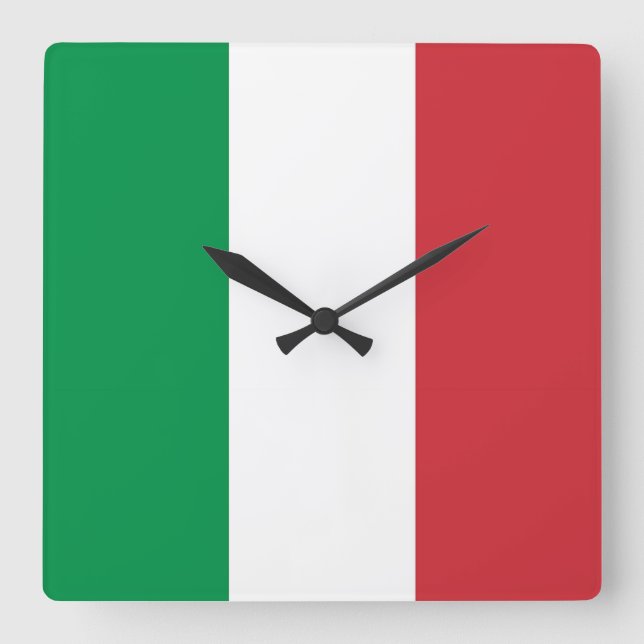 Horloge murale avec drapeau d'Italie (Recto)