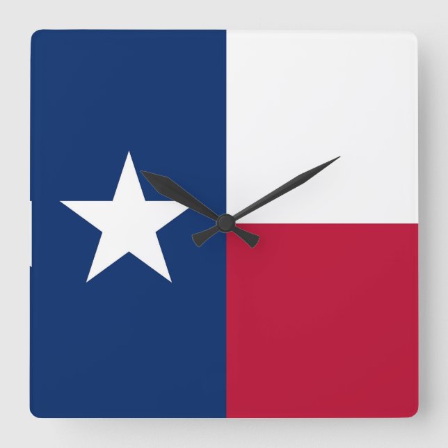 Horloge murale avec Drapeau du Texas, USA (Recto)