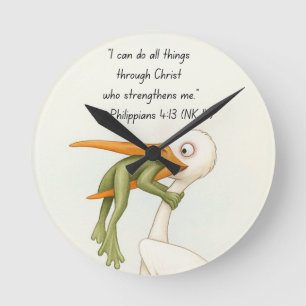 Horloge murale avec Écriture biblique