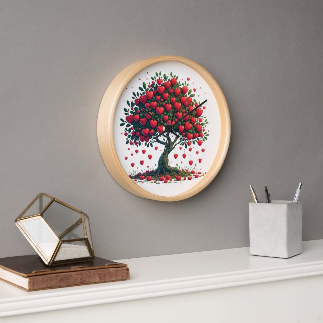 Horloge murale avec la décoration d'un arbre avec  (Bureau)