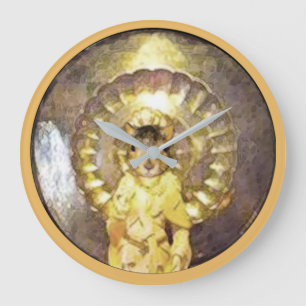 Horloge murale avec l'image divine de Pearl de