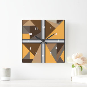 Horloge murale barrée