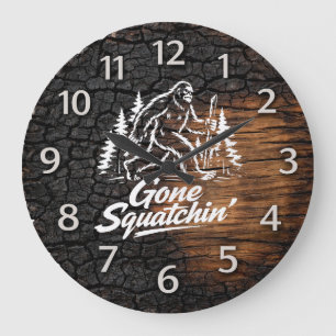 Horloge murale Bigfoot Sasquatch